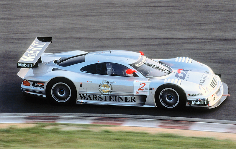 The squished-bug CLK-LM in racing trim. Photo: Daimler